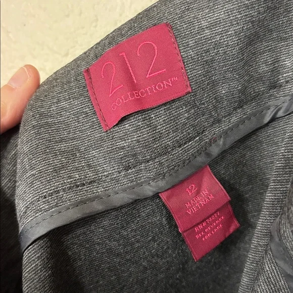 212 Collection Classic Dark Grey A-Line Skirt Size 12 - Picture 3 of 5